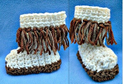 907 - Fringed Baby Boots