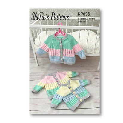 Baby Cardigan Knitting Pattern #698