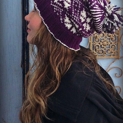 Twelve Blooming Thistles Hat - knitting pattern