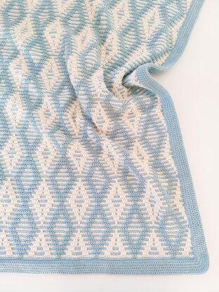 Nordic Morning Breeze Blanket Crochet Pattern By Created By Carolien 