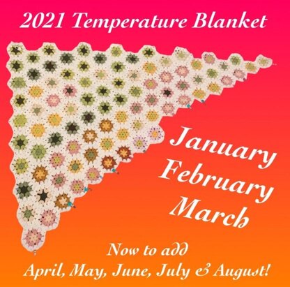 Hexagonal Temperature Blanket