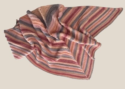 Easy Knit Triangle Shawl