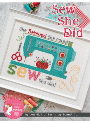 It's Sew Emma Sew She Did Cross Stitch Pattern - ISE-404 - Leaflet