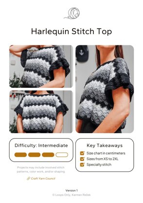 Harlequin Stitch Top