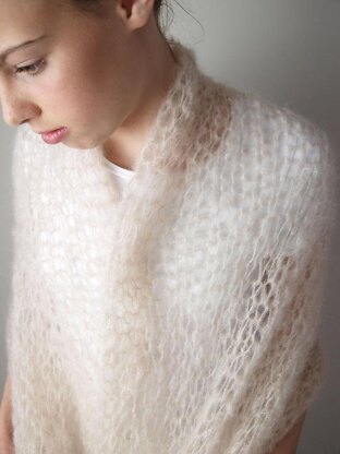 Light knit stole mohair