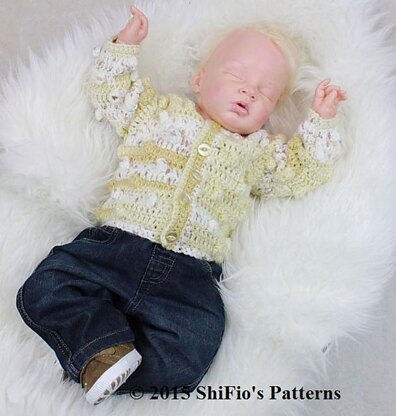 Bobbily Bobble Cardigan Crochet Pattern #309