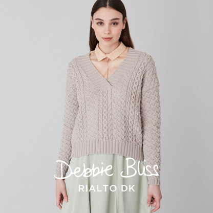 Falkirk - Sweater Knitting Pattern in Debbie Bliss Rialto DK - Downloadable PDF