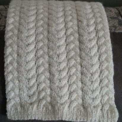 Plaits and Cables Scarf