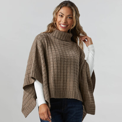 1269 Heuchera - Poncho Knitting Pattern for Women in Valley Yarns Amherst - knitting pattern