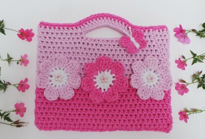 Sweet Flower Crochet Bag