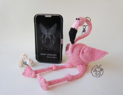 Keychain Pink flamingo