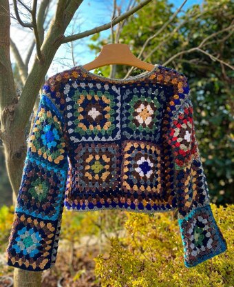 GRANNY SQUARES Sweater - Jumper - Crochet Pattern