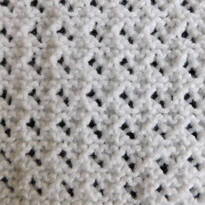 Jema - Lacy Garter Stitch Baby Blanket