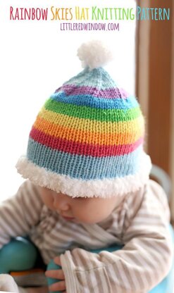 Rainbow Skies Baby Hat