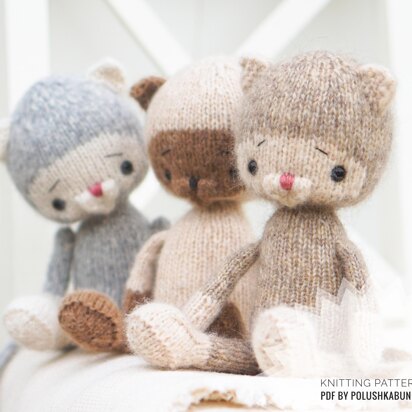 Knitting Pattern Little Kitty toy