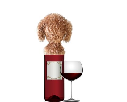 Goldendoodle Wine Topper