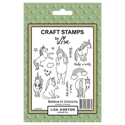 Lisa Horton Believe in Unicorns Stamp Set