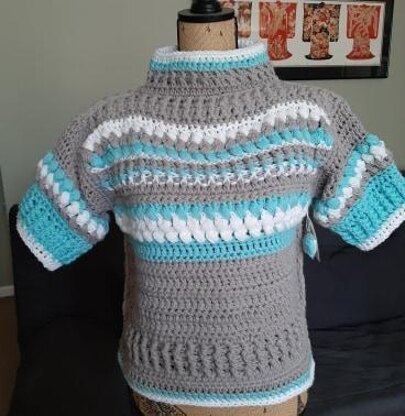 Mixed Media Puff Sweater