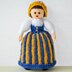 Finland National Costume Doll Knitting Pattern - Toy Knitting Pattern