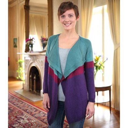 Valley Yarns 605 Colorfall Cardigan