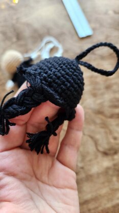 Wednesday Addams Angel Keychain and Bag Charm