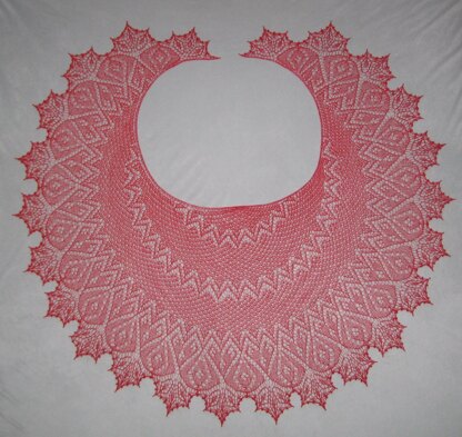 Flame of love shawl