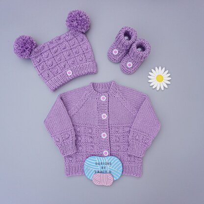 Clemmy Baby Cardigan Knitting pattern newborn