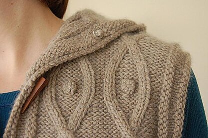 Sleeveless Cable Hoodie to Knit