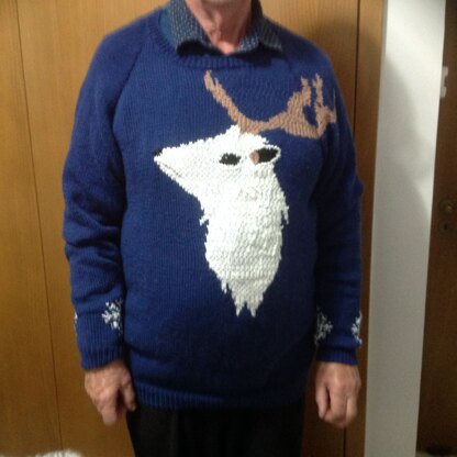 Men's double knitting Xmas jumper