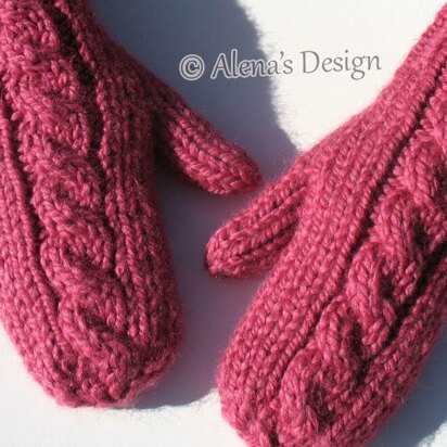 Cabled Mittens For All