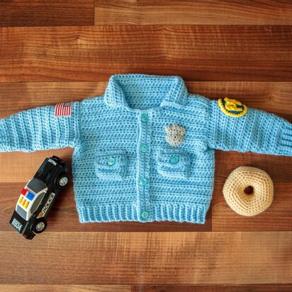 Police Officer Baby Sweater