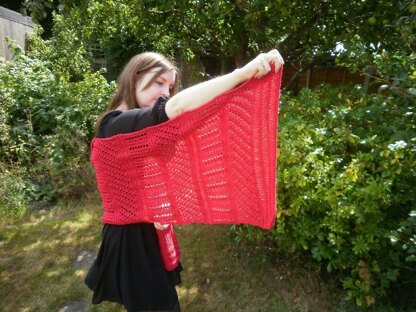 Lacy stripes shawl / scarf