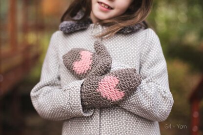 Heart Mittens