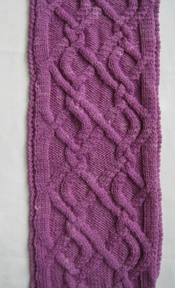 The Mecknay Cabled Scarf