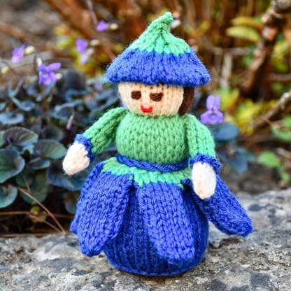 Flower Dolls Knitting Pattern - Toy Knitting Pattern