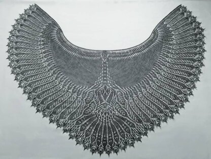 Antique silver bird wings