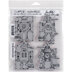 Stampers Anonymous Tim Holtz Cling Stamps 7"X8.5" - Robots Blueprint