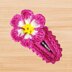 Crochet Flower Hair Clip Pattern PDF + Video Tutorial