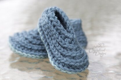 Ridged Baby Booties