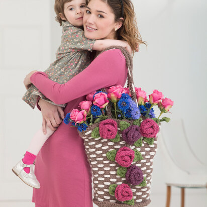 Mother's Day Knit Bag in Lion Brand Wool-Ease Thick & Quick - L40164 - knitting pattern