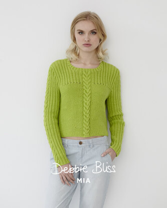 Debbie Bliss Moss Stitch Rib Jumper PDF