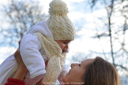 My First Winter Baby Hat and Scarf