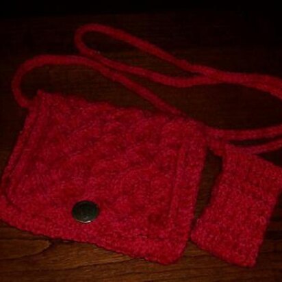 Red Hot Pocket Purse (with Cell Phone Sweater) - knitting pattern