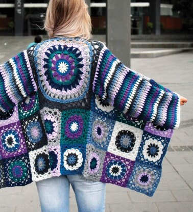 1642 Boho Crochet Jacket