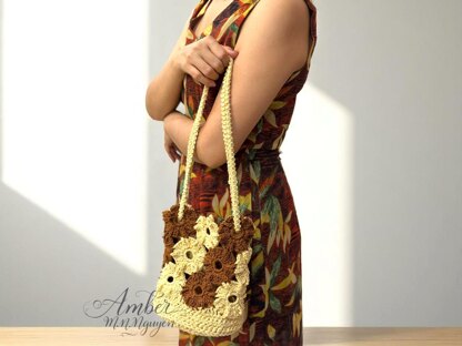 Amberweave Bloom Bucket Bag Crochet Pattern - Digital Download