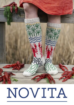 Crab Socks in Novita Nalle & Muumitalo - Moominhouse - Downloadable PDF