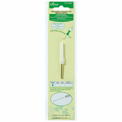 Clover Embroidery & Punch Needle Tool Refill 1ply Needle