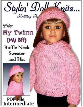 Knitting Pattern for My Twinn, My BFF, 23 inch dolls. 604