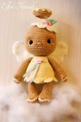 Vintage Gingerbread Angel Cookie Amigurumi