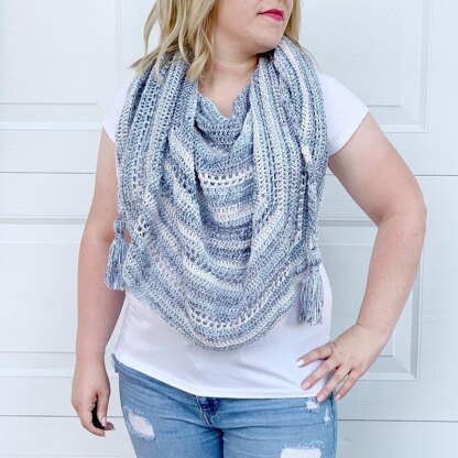 Blurred Skies Shawl